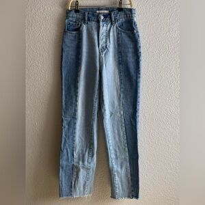 PACSUN High Rise Straight Color Block Y2K Women’s Jeans Size 24